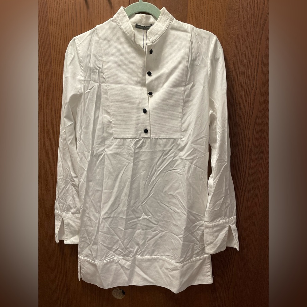 Alexander McQueen White Shirtdress Sz US4 IT40